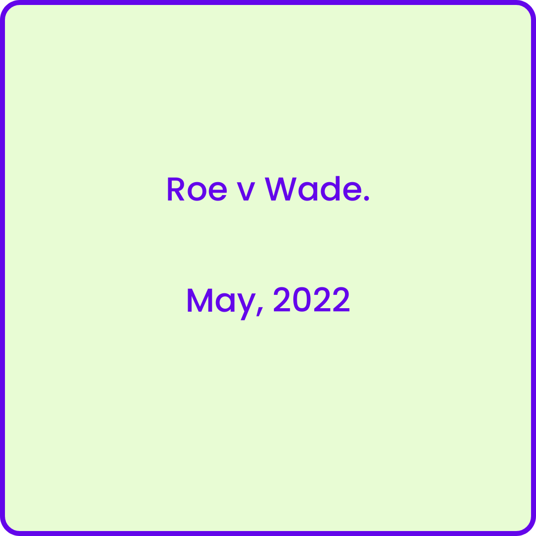 6.May 2022 RoeVWade